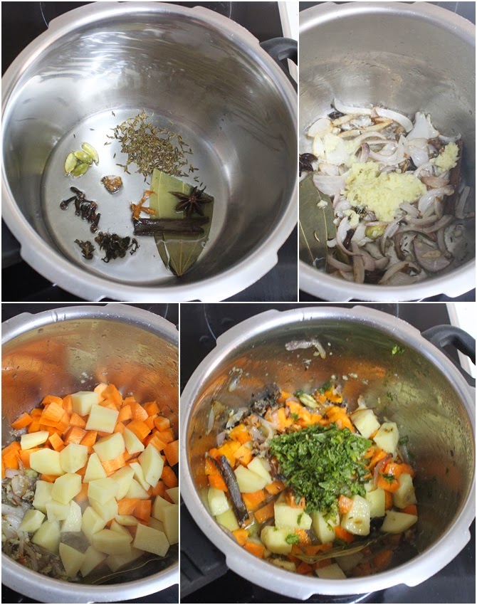 frying onions ginger garlic to make egg pulao