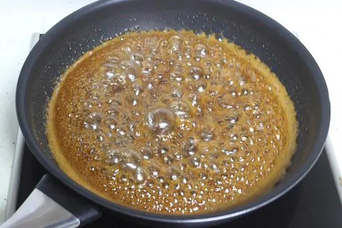 Boil the jaggery syrup