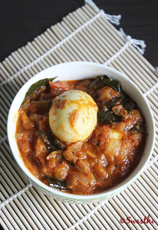andhra tomato egg curry recipe