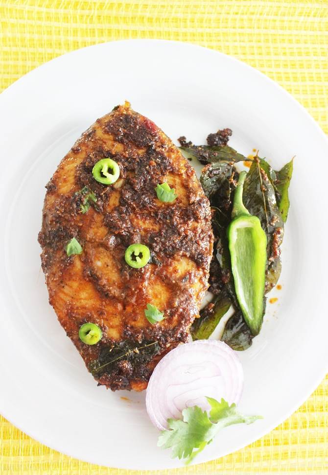 Vanjaram Vepudu Recipe | How to Make Spicy Vanjaram Fish Fry