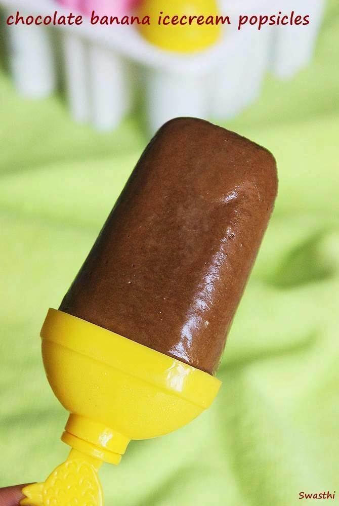 chocolate banana ice cream popsicle