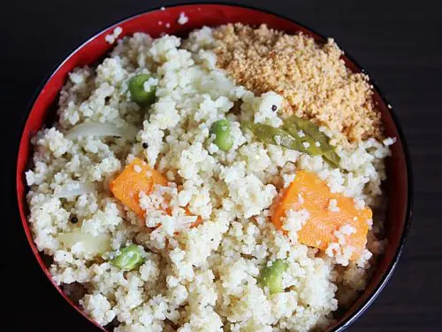 Broken wheat upma |  Dalia upma recipe