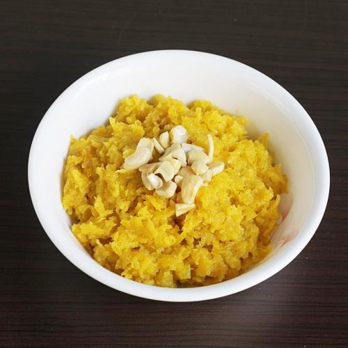 Pumpkin Halwa Kaddu Ka Halwa Swasthi S Recipes