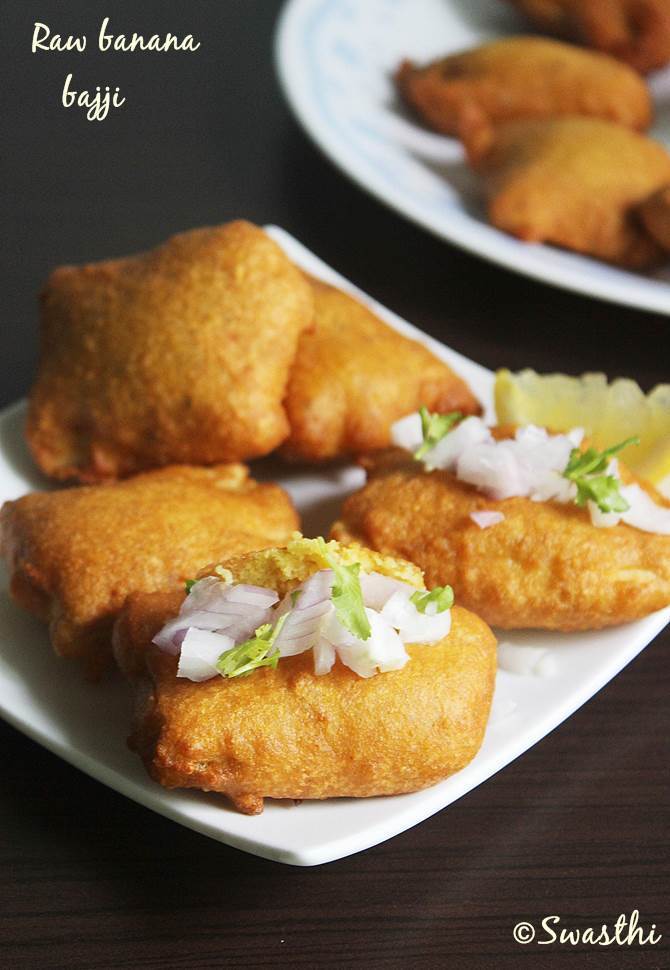 aratikaya bajji recipe raw banana bajji how to make bajji