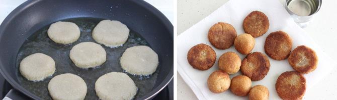 frying dough in ghee
