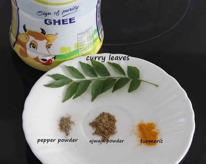spices herbs for Khichdi recipe for babies