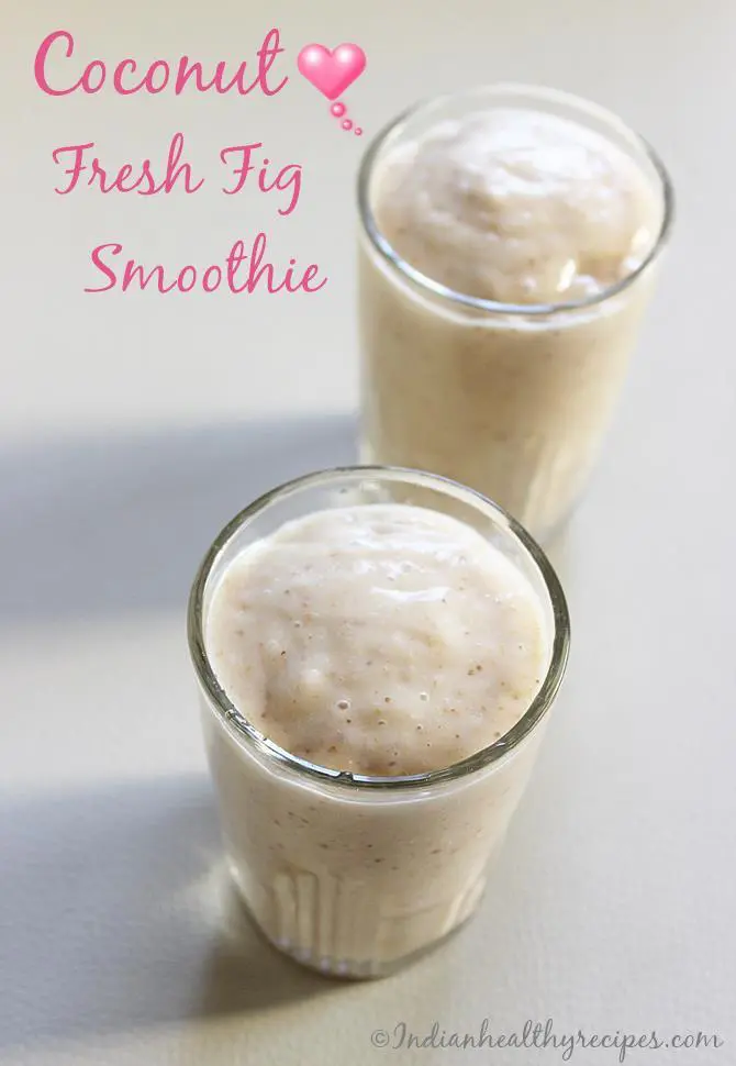 coconut fig smoothie