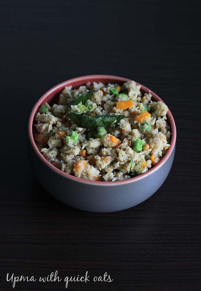 Oats upma recipe How to make oats upma recipe Indian Oats recipes