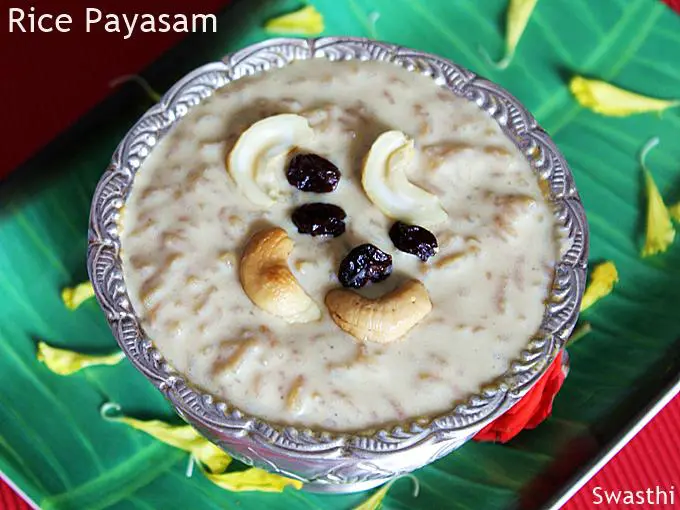 rice payasam recipe