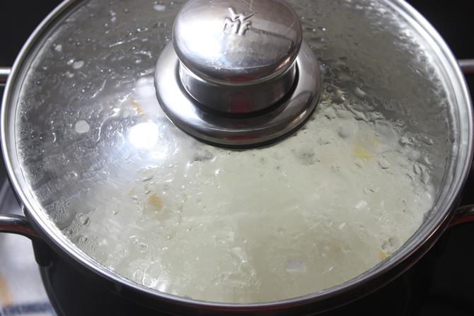cooking rice rava to make undrallu recipe 09
