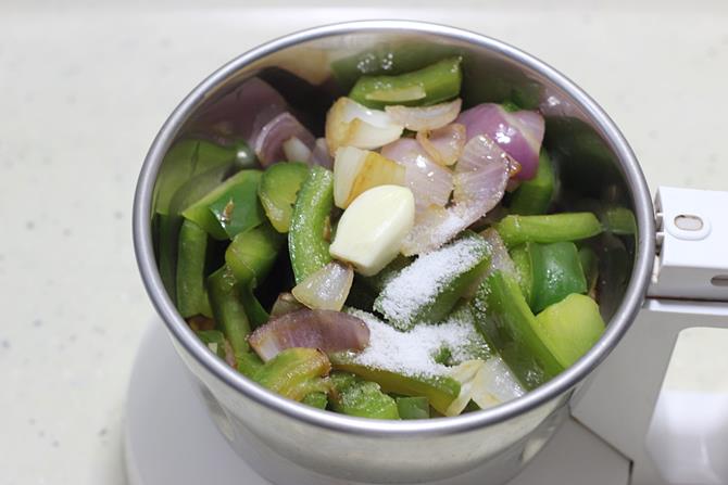 Capsicum chutney recipe   Bell pepper chutney   Swasthi s Recipes - 2