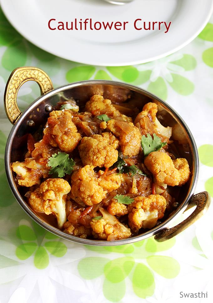 Cauliflower curry recipe | How to make cauliflower curry | Gobi curry ...