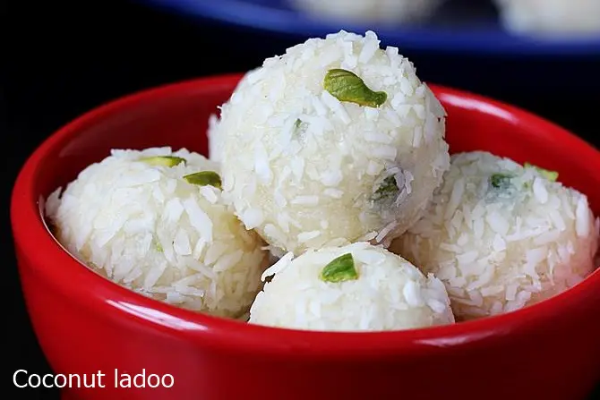 condensed milk coconut ladoo