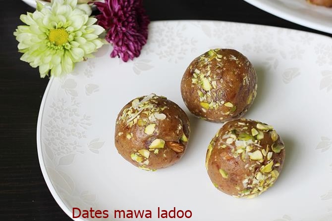 dates mawa ladoo recipes