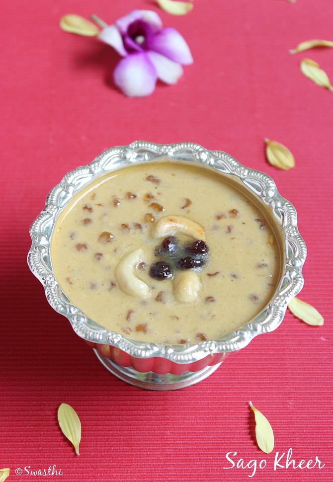 sagubiyyam, javvarisi payasam recipe
