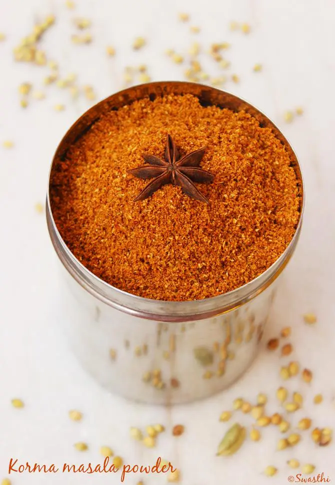 Korma masala powder recipe | Homemade kurma masala powder recipe