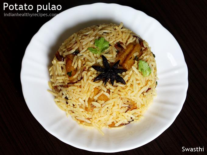 Potato rice   Potato pulao recipe   Aloo pulao recipe - 79