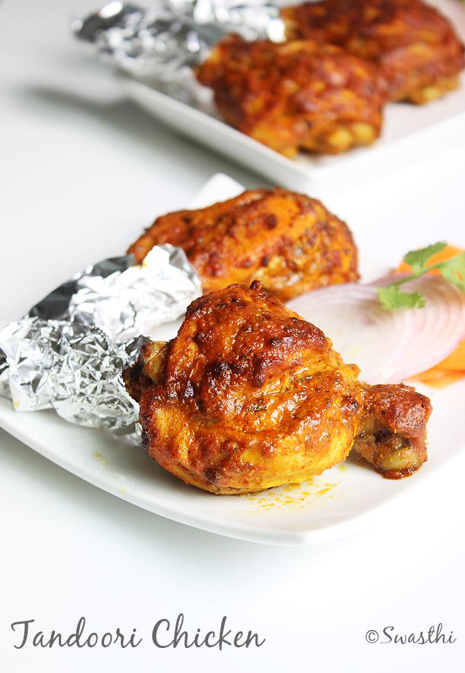 Tandoori chicken recipe | Restaurant style grilled chicken tandoori recipe