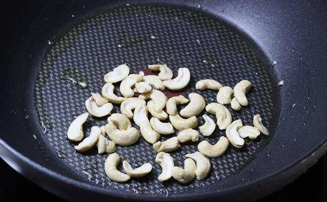 frying cashews
