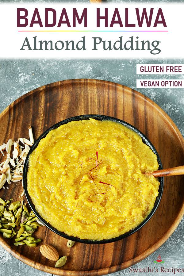 Badam halwa recipe (almond halwa)