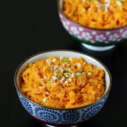 Gajar ka halwa with milkmaid or condensed milk 