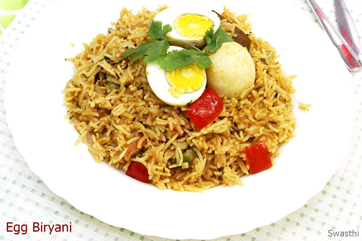 Egg biryani recipe | How to make easy egg biryani in pressure cooker