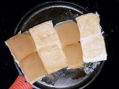 toasting buns for pav bhaji recipe