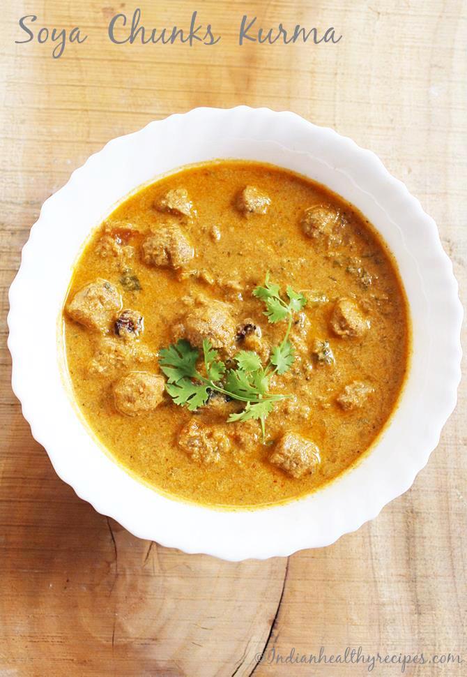 soya chunks kurma curry soya chunks recipes