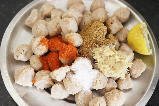 Soya Chunks Kurma   Meal Maker Kurma   Swasthi s Recipes - 60