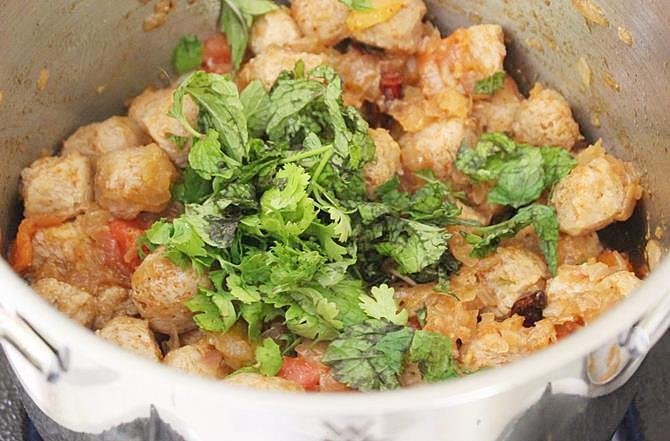 Soya Chunks Kurma   Meal Maker Kurma   Swasthi s Recipes - 48