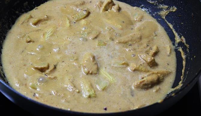 Baby Corn Masala  Baby Corn Gravy    Swasthi s Recipes - 92