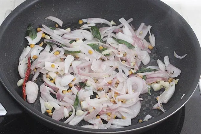 frying onions