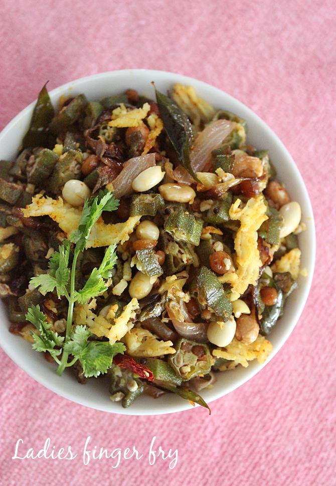 bendakaya fry swasthi