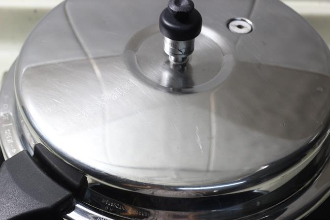 pressure cook covered for coconut milk rice recipe