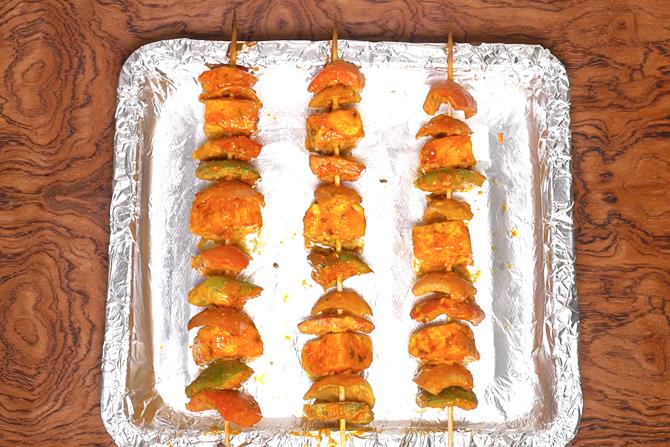 Grill paneer