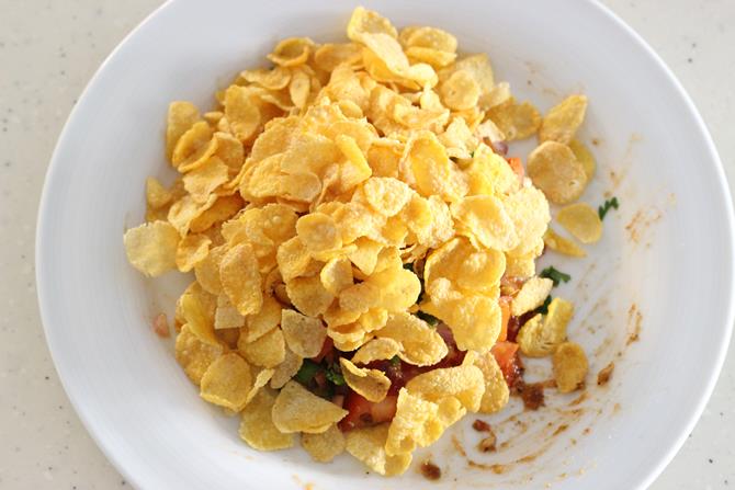 Cornflakes Chat Recipe Cornflakes Recipe