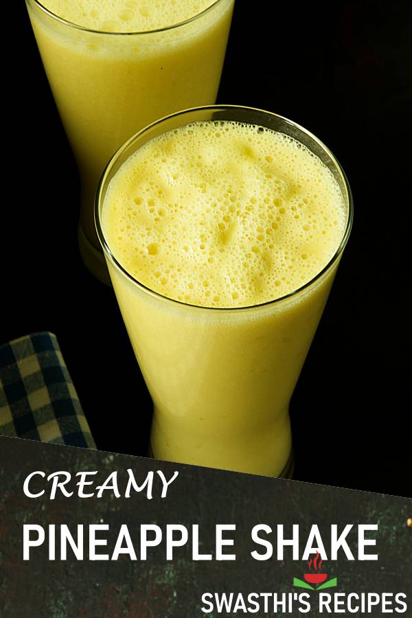Pineapple Milkshake Recipe   Swasthi s Recipes - 60
