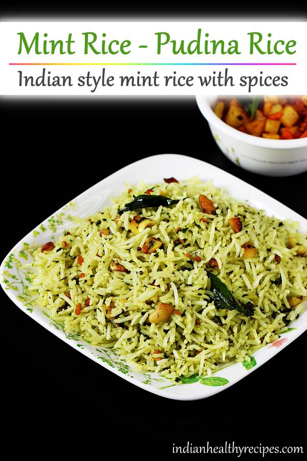 Pudina rice recipe | How to make pudina rice (pudina pulao)