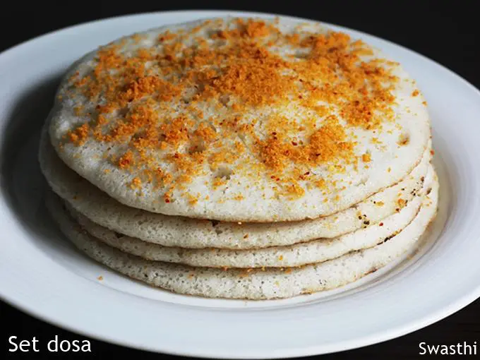 set dosa recipe