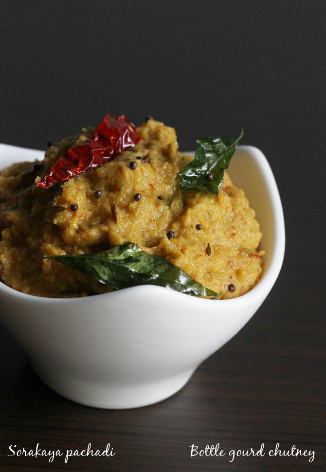 sorakaya pachadi  bottle gourd chutney    Swasthi s Recipes - 49
