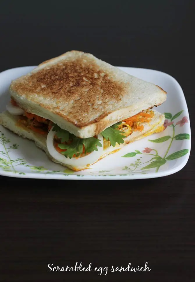 egg bhurji sandwich recipe