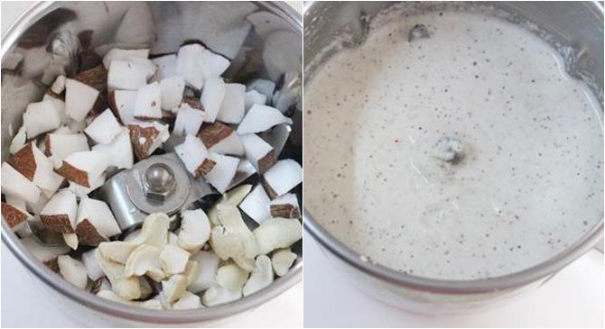 chicken kurma with coconut cashew paste