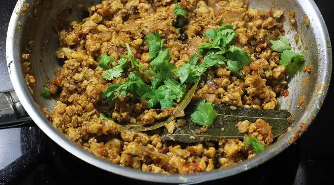 adding coriander leaves