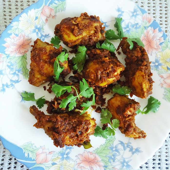 Chicken roast recipe South Indian dry chicken recipes
