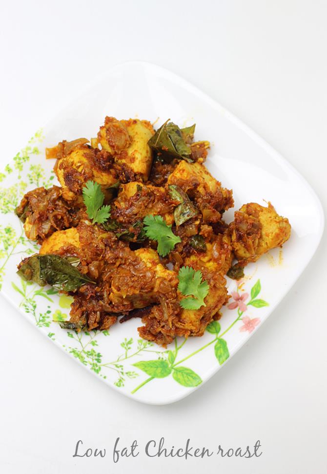 Chicken roast | Chicken dry recipe | South Indian chicken recipes
