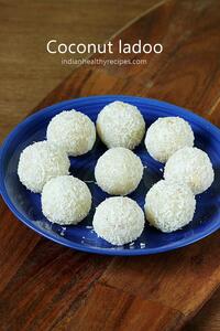 coconut ladoo coconut laddu
