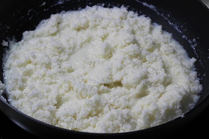 soaking to make coconut ladoo recipe