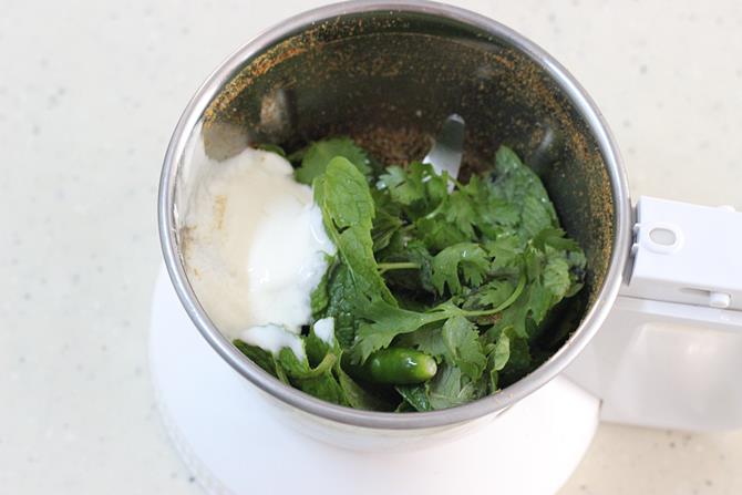 Mint Raita Recipe  Raita Chutney    Swasthi s Recipes - 54