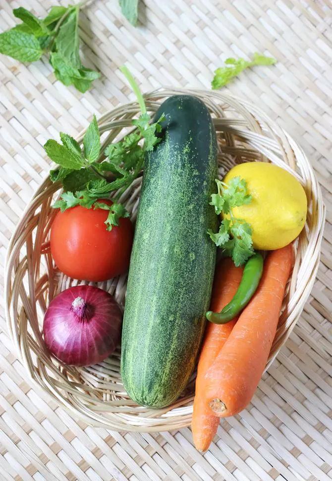 how to make vegetable salad