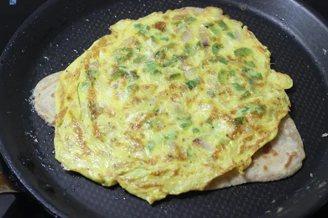 flipped egg paratha recipe